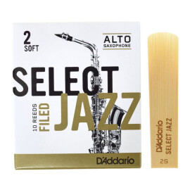 Тростина для альт саксофона RICO SelectJazz товщина 2 Soft     1шт.