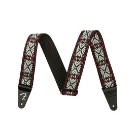 Ремінь гітарний FENDER STRAP 2" PASADENA WOVEN RED SNOWFLAKE