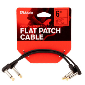 Кабель інструментальний D"ADDARIO PW-FPRR-206 Custom Series Flat Patch Cables 6"  15см (2 шт)