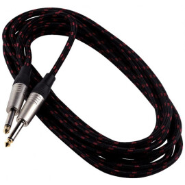 Інструмент.кабель (готовий) Джек-джек RockCable 30205TC C/BLACK  диам.7мм 5м