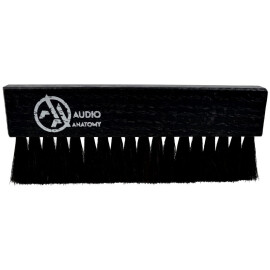 Щітка для чищення вінілу Oak Wood Brush Black With Antistatic Goat And Nylon Fiber - Deluxe Dry & We