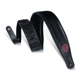 Ремінь гітарний шкіряний LEVY'S MSS2-BLK SIGNATURE SERIES PADDED GUITAR STRAP (BLACK)