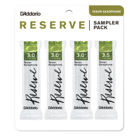 Трости для тенор саксофона D"Addario DRSK30 Reserve - Tenor Sax Reed Sampler Pack #3.0/3.0+/3.5  4шт