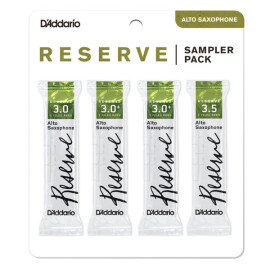 Трости для альт саксофона D"Addario DRSJ30 Reserve - Alto Sax Reed Sampler Pack #3.0/3.0+/3.5 (4 шт)