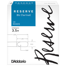Тростини для кларнета D"ADDARIO DCR10355 Reserve Bb Clarinet товщина 3.5+   10шт