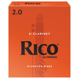 Тростини для кларнета D"ADDARIO RBA1020 Rico Eb Clarinet #2.0 - 10 Box