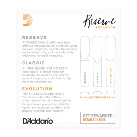 Тростини для кларнета D"ADDARIO DCE1030 Reserve Evolution Bb Clarinet товщина 3.0     10шт.