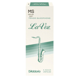 Тростини для тенор саксофона D`ADDARIO RKC05MS La Voz - Tenor Sax Medium Soft - 5 Box