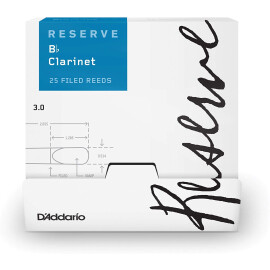 Тростини для кларнета D"ADDARIO DCR0130 Reserve Bb Clarinet товщина 3     25шт.