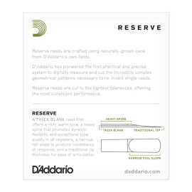 Тростини для альт саксофона D`ADDARIO DJR01305-B25 - Reserve - Alto Sax #3.0+ - 25 шт