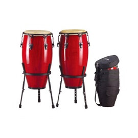 Конга WDC33WR/S барабани(+стійки+сумка) дерев. (11"+12") червоний MAXTONE
