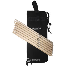 Барабанні палички (набір) ADWC-Pack MAXTONE (6пар+чохол) розмір 2B или 7А