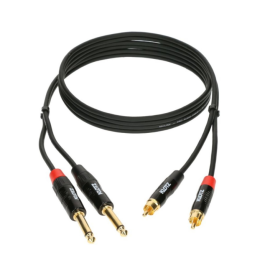 Кабель комутаційний KLOTZ KT-CJ150 MINILINK PRO TWIN CABLE BLACK 1.5 M