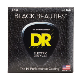 Струни для бас-гітари DR BKB-45 Black Beauties Bass Medium 45-105	