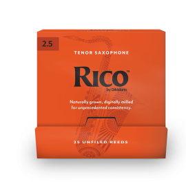 Тростини для тенор саксофона D`ADDARIO RKA0125-B25 Rico by D"Addario - Tenor Sax #2.5 - 25 шт