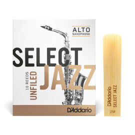 Тростини для альт саксофона D"ADDARIO RRS10ASX2M SelectJazz Unfiled товщина 2 Medium    1 шт.