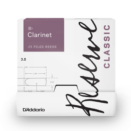 Тростини для кларнета D`ADDARIO Reserve Classic Bb Clarinet 3.0   25шт