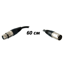 Мікрофонний кабель (готовий) XLR-M - XLR-F RockCable 30180 D6 0.6м