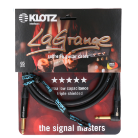Кабель інструментальний KLOTZ LA-GRANGE INSTRUMENT CABLE ANGLED BLACK 3M