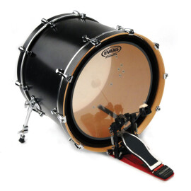 Пластик 22" EVANS EMAD Heavyweight прозорий двошаровий з 2 демпф. кільцями