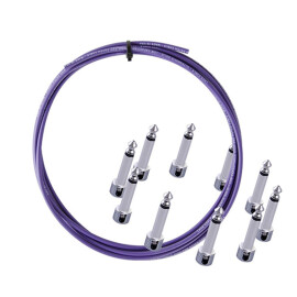 Інструментальний кабель + 10 роз’ємів для педалборда LAVA CABLE LCMUPBKTR Tightrope Ultramafic Kit