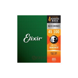 Струни для бас гітар Elixir NanoWeb 4S AB LS L