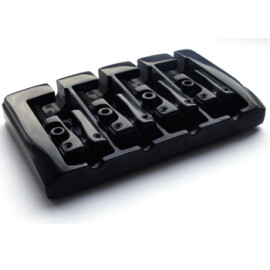 Бридж для 4-стр.бас-гітари, 4 сідла з цинку  PAXPHIL BB404 Black