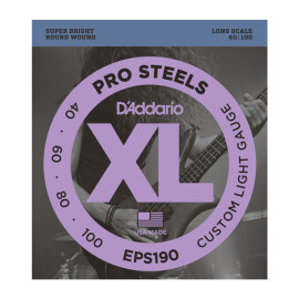 Струни 4стр.бас (40-100) D`Addario EPS190 steel ProSteels