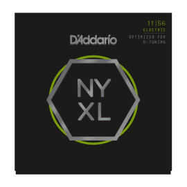 Струни для електрогітари D"Addario NYXL1156 Nickel Wound, Med Top / X-Heavy Bottom, 11-56