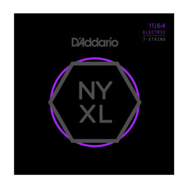 Струни електро 7стр. (11-64) D"Addario NYXL1164 Nickel Wound, Medium, 11-64