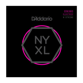 Струни для електрогітари D"Addario NYXL0980 Nickel Wound, Super Light  09-80 8стр.