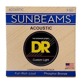 Струни для акустичної гітари DR RCA-11 Sunbeam Acoustic Phosphor Bronze Custom Light (11-50) 