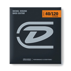 Струни 5стр.бас (40-120) Dunlop DBN40120 Nickel Wound Bass нікельована сталь