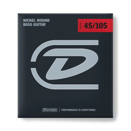 Струни 4стр.бас (45-105) Dunlop DBN45105 Nickel Wound Bass нікельована сталь