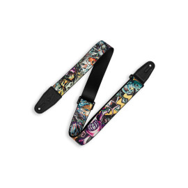 Ремінь LEVY'S MP2TAT-003 2″ Tattoo Series Poly Guitar Strap - New School