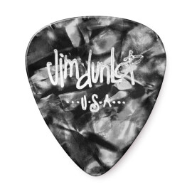 Медіатор DUNLOP 483P02MD Genuine Celluloid Black Pearl Medium (12 шт)