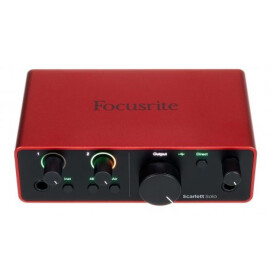 Аудіоінтерфейс електронний пристрій звукових ефектів FOCUSRITE Scarlett Solo (4th Gen)