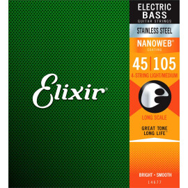 Струни для бас гітари Elixir 14677 4S LM SS