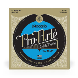 Струни для класичної гітари D"ADDARIO EJ46LP PRO-ARTE LIGHTLY POLISHED HARD TENSION