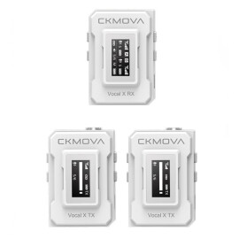 Радіосистема (мікрофон бездротовий) CKMOVA Vocal X V2W (Білий)