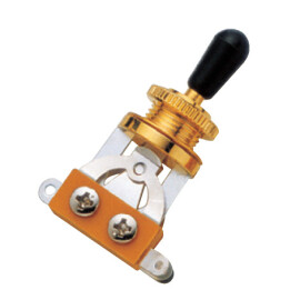 Перемикач 3-х позиційний, тумблер PAXPHIL TGS103 Black/Gold
