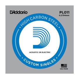 Струна D'ADDARIO PL011 Plain Steel 0.11