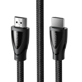 Кабель UGREEN HD140 HDMI to HDMI, 3 m, v2.1 UltraHD 8K-3D Braided Nylon Black