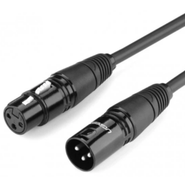 Кабель UGREEN AV130 XLR Male to Female Microphone Cable, 3 m Black