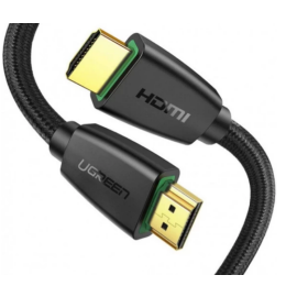 Кабель UGREEN HD118 HDMI to HDMI, 2 m, v2.0 UltraHD 4K-3D Braided Black