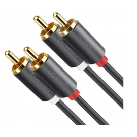 Кабель міжблочний UGREEN AV104 2RCA to 2RCA Audio Cable, 3 m Black