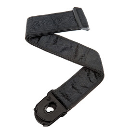 Ремінь для електрогітари D'ADDARIO PLANET LOCK GUITAR STRAP (BLACK SATIN)