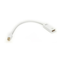 Кабель-перехідник PowerPlant HDMI (F) - mini DisplayPort (M), 0.15м, 1.4V, 4K x 2K 