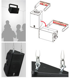 Yamaha DXR rigging points